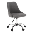 Scaun de birou, gri/crom, EDIZ