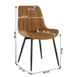 Scaun, maro camel/negru, HAZAL