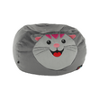 Fotoliu tip sac, material textil gri, BABY TIPUL 1