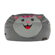 Fotoliu tip sac, material textil gri, BABY TIPUL 1
