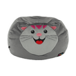 Fotoliu tip sac, material textil gri, BABY TIPUL 1