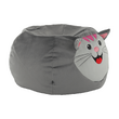 Fotoliu tip sac, material textil gri, BABY TIPUL 1