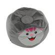 Fotoliu tip sac, material textil gri, BABY TIPUL 1