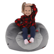 Fotoliu tip sac, material textil gri, BABY TIPUL 1