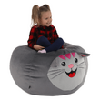 Fotoliu tip sac, material textil gri, BABY TIPUL 1