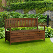 Bancă de grădină, maro, 150cm, AMULA