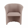 Fotoliu de club, material textil roz pudră, CUBA