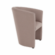 Fotoliu de club, material textil roz pudră, CUBA
