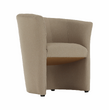 Fotoliu de club, material textil bej, CUBA