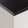 Blat de lucru, grosime 3,8 cm, negru vulcan