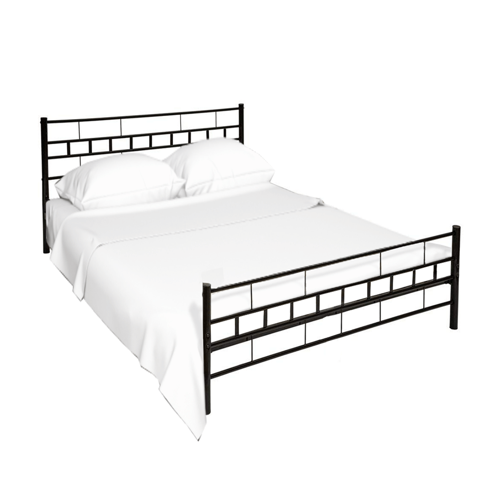 Pat, negru, 90x200, TAJGI