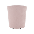 Fotoliu de club cu taburet, roz pudră, ROSE