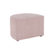 Fotoliu de club cu taburet, roz pudră, ROSE