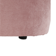 Fotoliu de club cu taburet, roz pudră, ROSE
