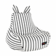 Fotoliu tip sac, alb/gri, LAPIN