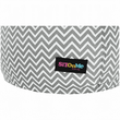 Fotoliu tip sac, gri/alb/model zig-zag, GOMBY