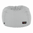 Fotoliu tip sac, gri/alb/model zig-zag, GOMBY