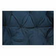 Fotoliu de design, material textil Velvet albastru, FEDRIS