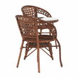 Set de grădină din rattan  1 + 2, maro, JARUB