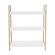 Etajeră cu 3 rafturi, alb/natural, KOEN TYP 1