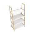 Etajeră cu 4 rafturi, alb/natural, KOEN TYP 2