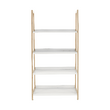 Etajeră cu 4 rafturi, alb/natural, KOEN TYP 2