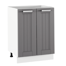 Dulap inferior, gri închis/alb, JULIA TYP 56