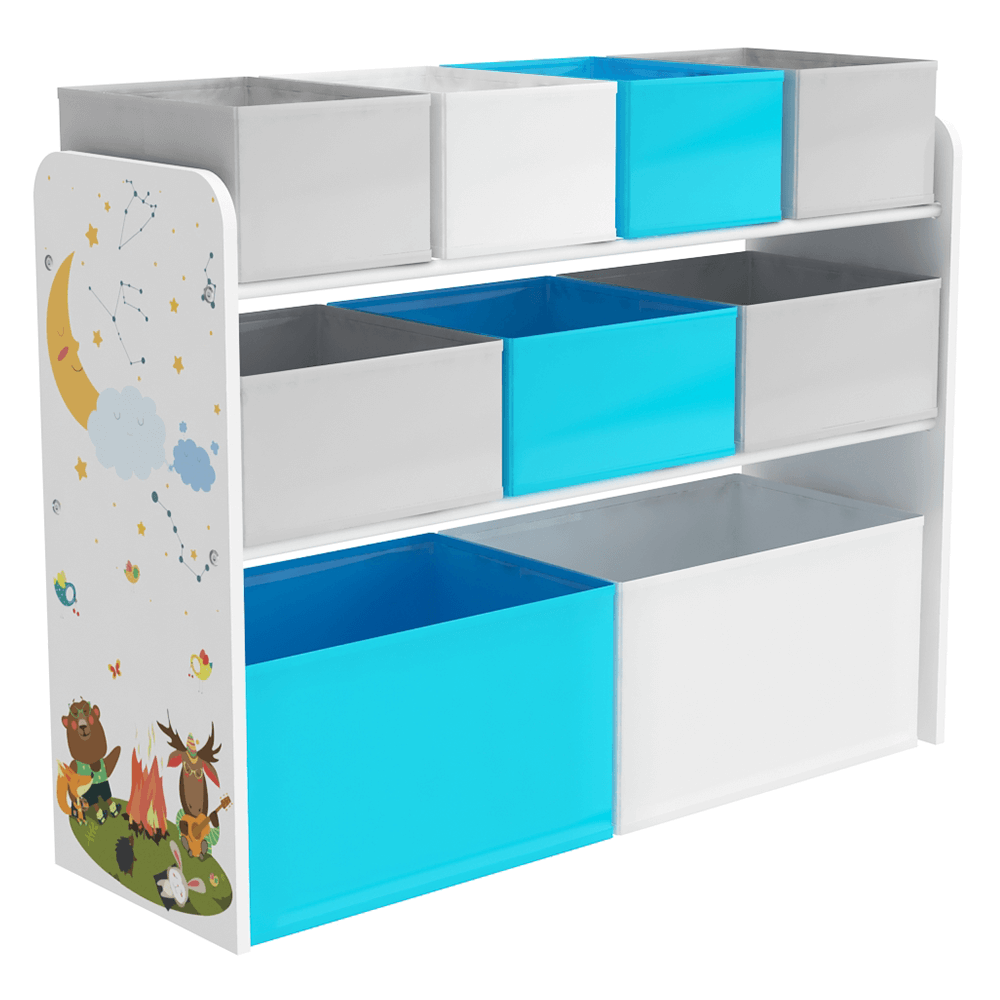 Organizator / raft pentru jucării, multicolor / model, DARLING TYPE 2