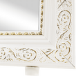 Oglindă de podea, alb/ornament auriu, LAVAL