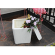 Cutie / masă de depozitare pentru grădină, albă, IBLIS