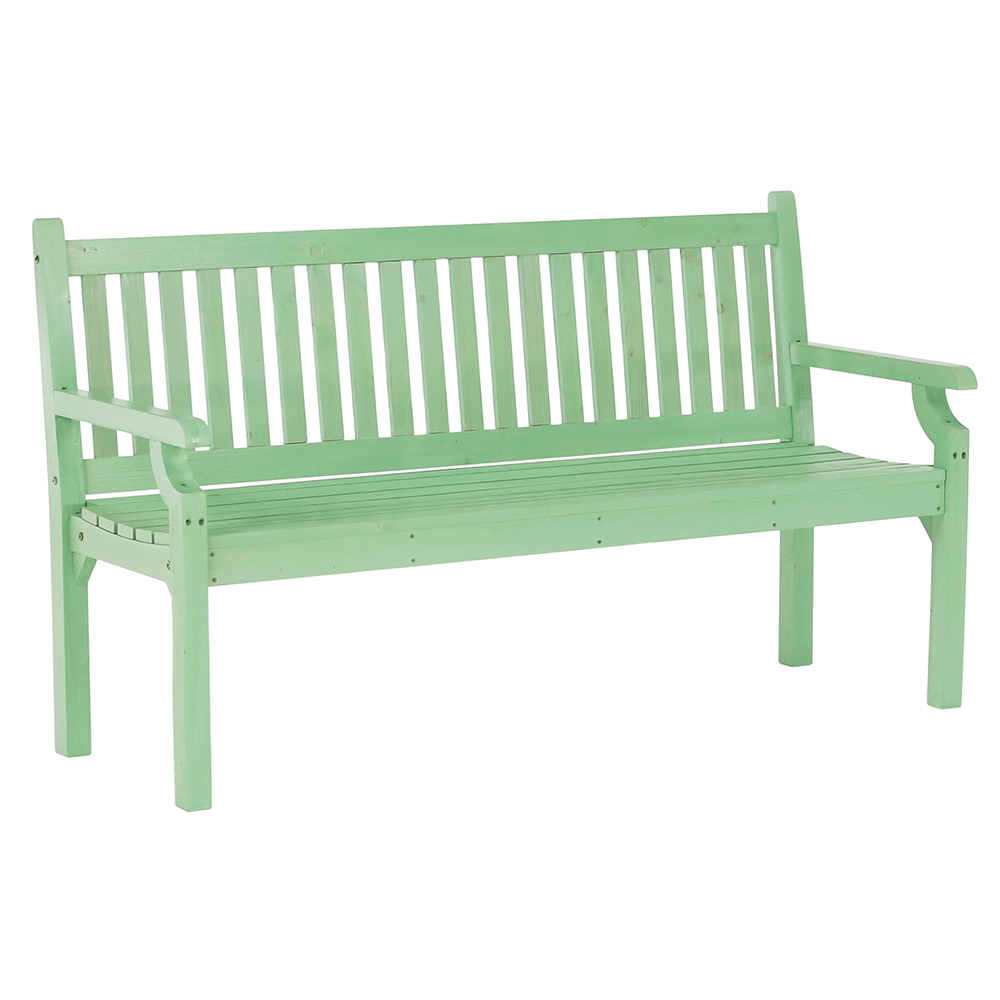 Bancă de grădină din lemn, neo mentă, 150 cm, KOLNA