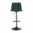 Scaun de bar, verde / negru, LAHELA