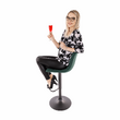 Scaun de bar, verde / negru, LAHELA