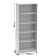 Biblioraft birou, alb, JOHAN 2 NEW 04