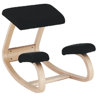 Scaun genunchi, negru / natural, RENAR