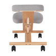 Scaun genunchi ergonomic, gri-maro Taupe / fag, FLONET