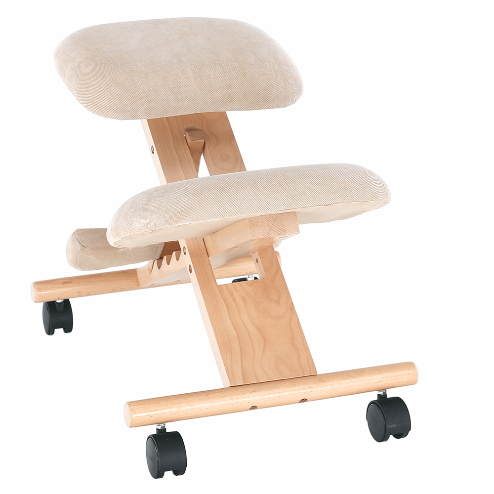Scaun tip kneeling ergonomic, crem / fag, GROCO