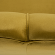 Bancă în stil Art-deco, catifea Velvet muştar/crom auriu, NOBLIN