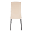 Scaun, ţesătură catifea bej / metal negru, Coleta Nova