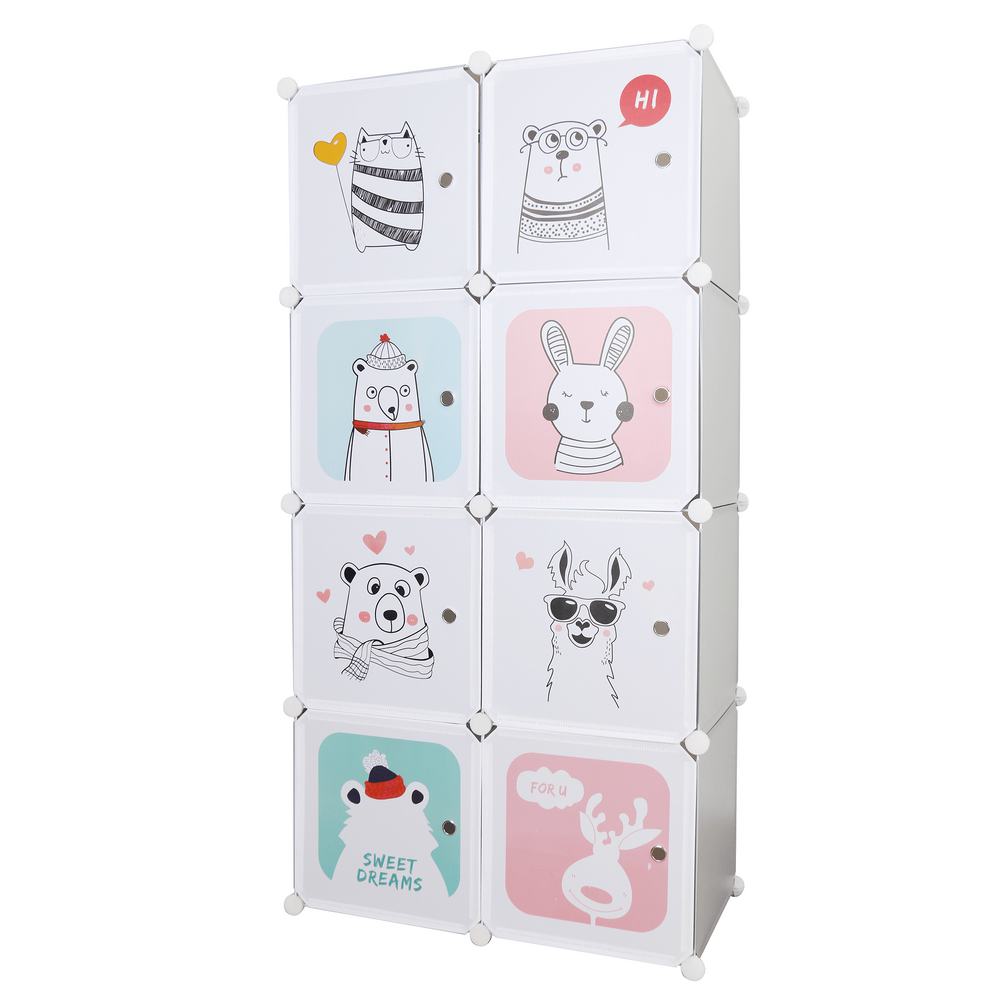 Dulap modular pentru copii,  gri / model pentru copii, ATREY