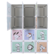 Dulap modular pentru copii, gri / model pentru copii, HAKON