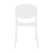 Scaun stivuibil, alb, FEDRA NEW