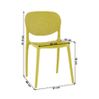 Scaun stivuibil, galben, FEDRA NEW