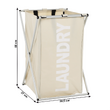Coş de rufe din pânză, gri-bej, LAUNDRY NEW TYP 1