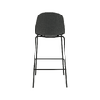 Scaun bar, material textil gri închis/metal, MARIOLA 2 NEW