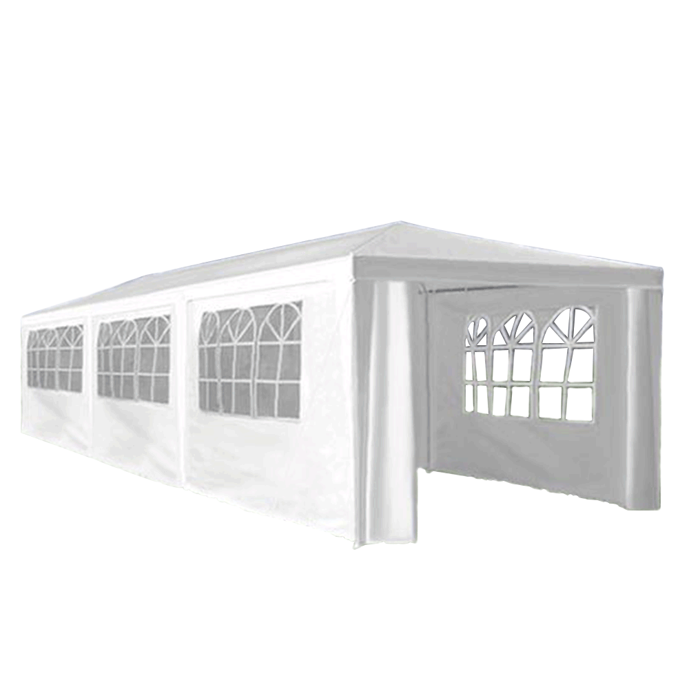 Cort de petrecere de grădină, alb, 3x9 m, TEKNO NEW TIP 3 + 8 feţe