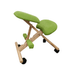 Scaun genunchi ergonomic, verde/ fag, GROCO