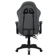 Scaun de birou / joc cu iluminare LED RGB, negru / alb, JOVELA
