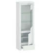 Vitrina 1D1W1S, alb lucios, LINDY