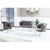 Set canapea Bavy 2-1-1 Gri Inchis